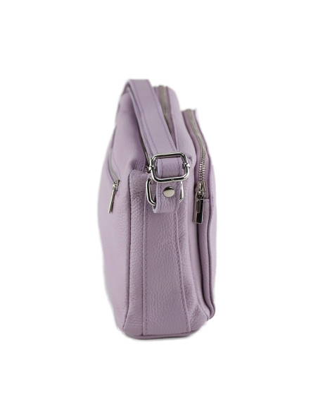 Borseta Piele Naturala Voyage roz lila