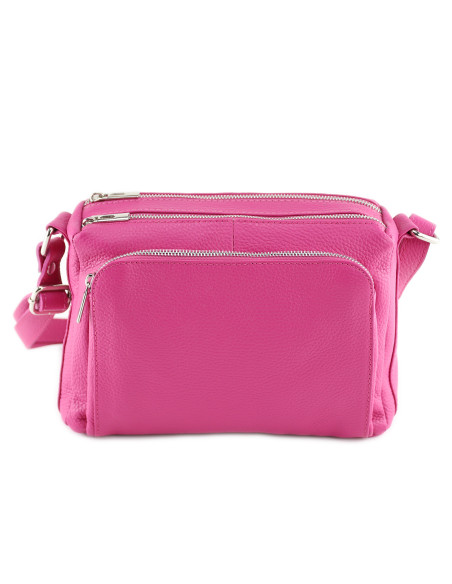 Borseta Piele Naturala Voyage fucsia