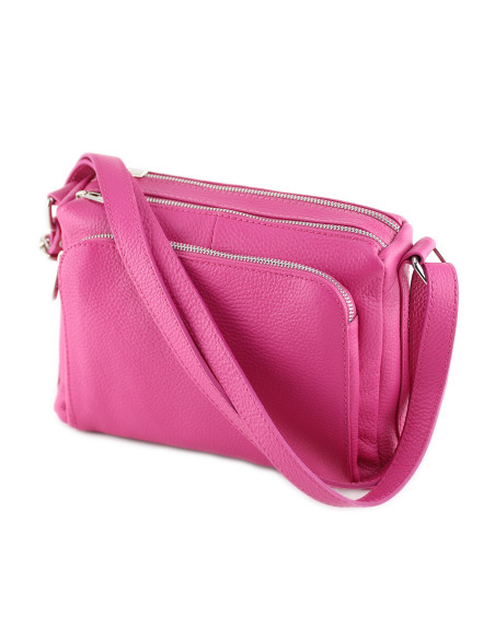 Borseta Piele Naturala Voyage fucsia