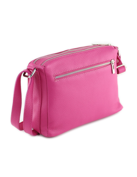 Borseta Piele Naturala Voyage fucsia