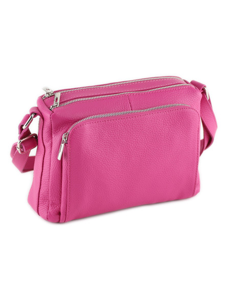Borseta Piele Naturala Voyage fucsia
