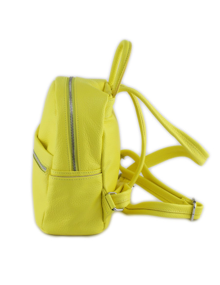 Rucsac Piele Naturala Qiruka 2 galben
