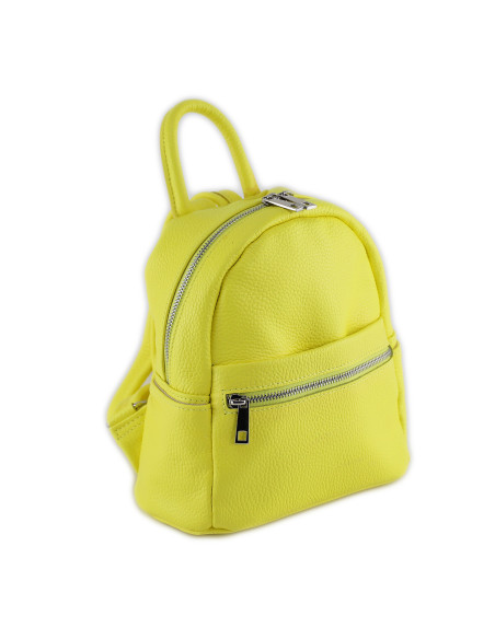 Rucsac Piele Naturala Qiruka 2 galben