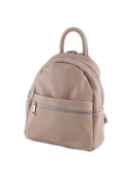 Rucsac Piele Naturala Qiruka 2 roz pudra
