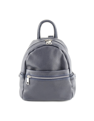 Rucsac Piele Naturala Qiruka 2 bleumarin