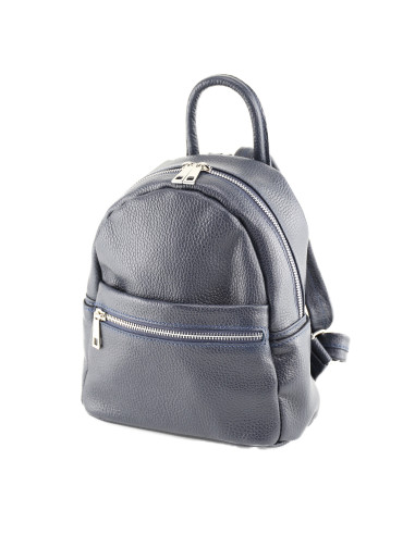 Rucsac Piele Naturala Qiruka 2 bleumarin