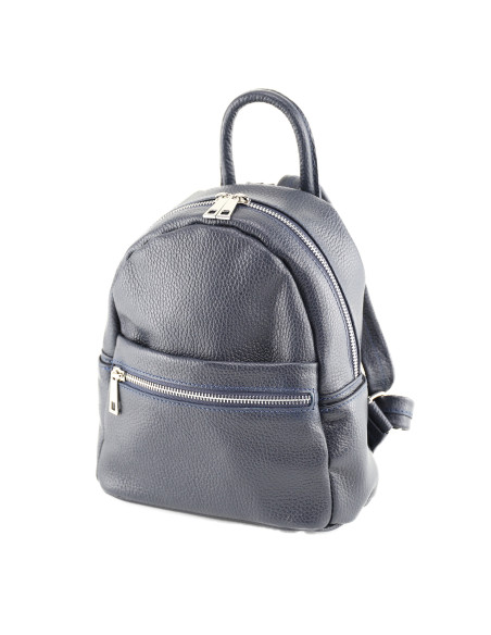 Rucsac Piele Naturala Qiruka 2 bleumarin