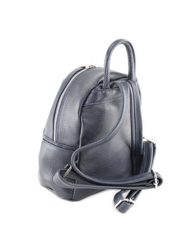 Rucsac Piele Naturala Qiruka 2 bleumarin