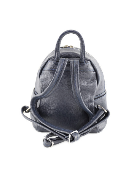 Rucsac Piele Naturala Qiruka 2 bleumarin