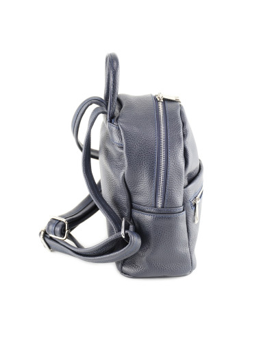 Rucsac Piele Naturala Qiruka 2 bleumarin
