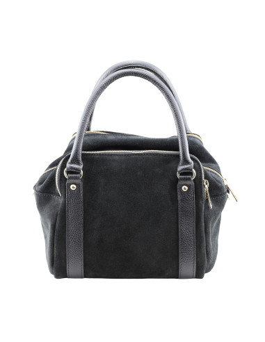Geanta Piele Naturala Nancy Raw negru