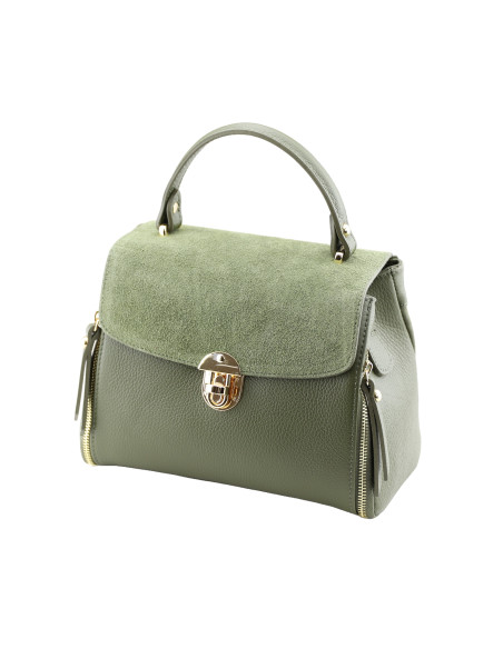 Geanta Piele Naturala Nempitz RAW verde olive