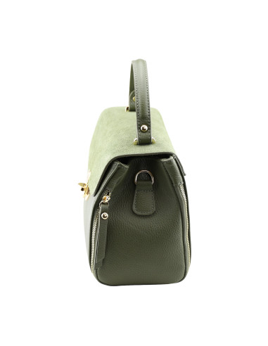 Geanta Piele Naturala Nempitz RAW verde olive
