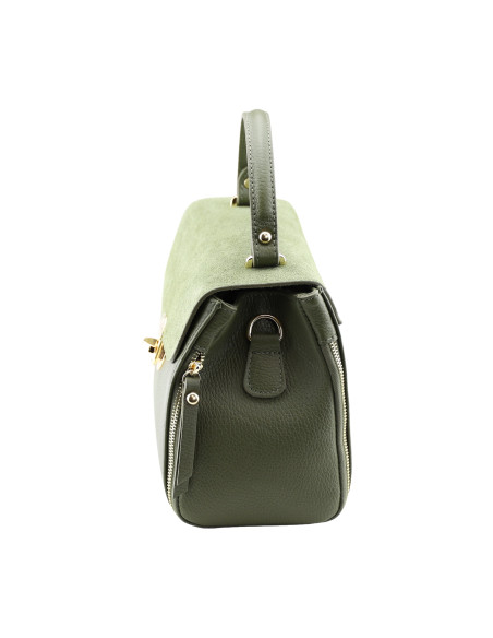 Geanta Piele Naturala Nempitz RAW verde olive