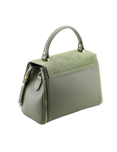 Geanta Piele Naturala Nempitz RAW verde olive