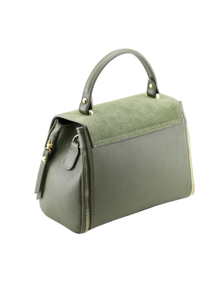 Geanta Piele Naturala Nempitz RAW verde olive