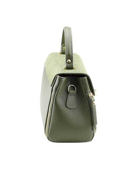 Geanta Piele Naturala Nempitz RAW verde olive