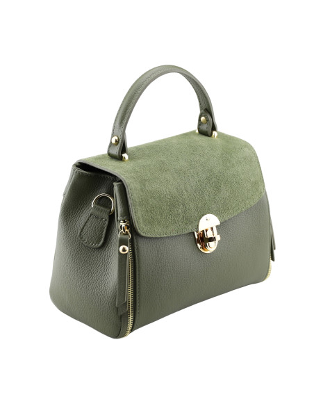 Geanta Piele Naturala Nempitz RAW verde olive