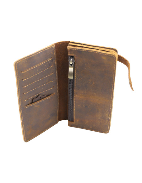 Portofel Piele Naturala C03 camel maro