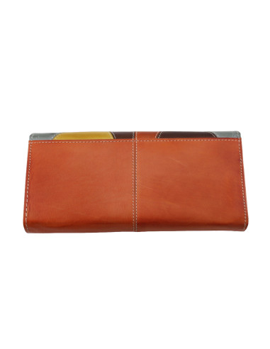 Portofel dama din Piele Naturala C05 orange