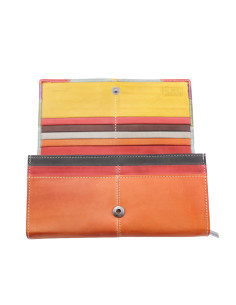 Portofel dama din Piele Naturala C05 orange 2