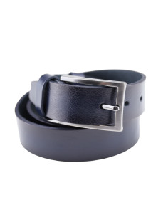 Curea Barbati Piele Naturala 3,5 cm bleumarin