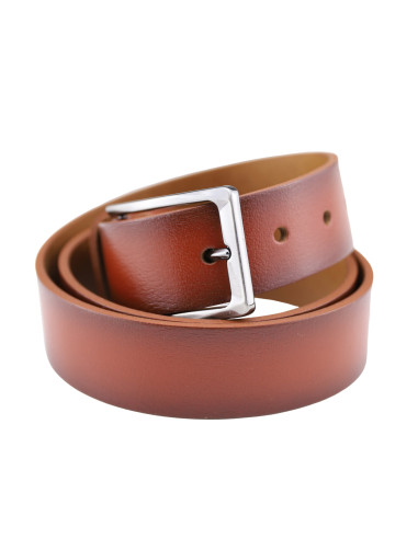 Curea Barbati Piele Naturala 3,5 cm maro roscat