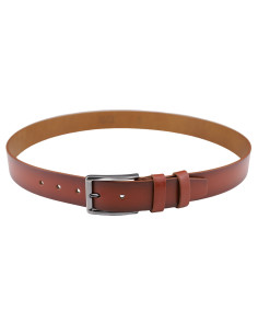 Curea Barbati Piele Naturala 3,5 cm maro roscat 2