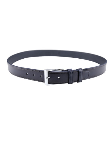 Curea din Piele Naturala 3,5 cm bleumarin