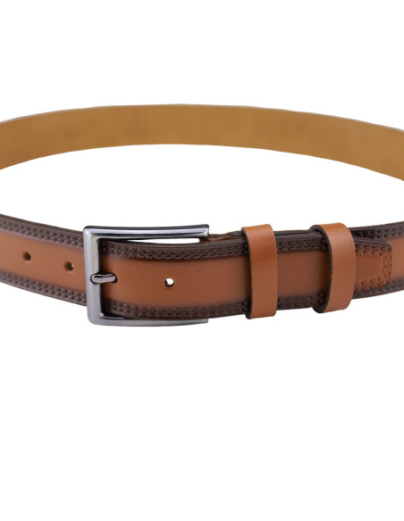 Curea din Piele Naturala 3,5 cm camel