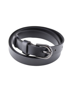 Curea Dama Piele Naturala neagra ingusta