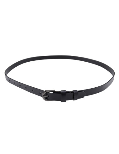 Curea Dama Piele Naturala neagra ingusta