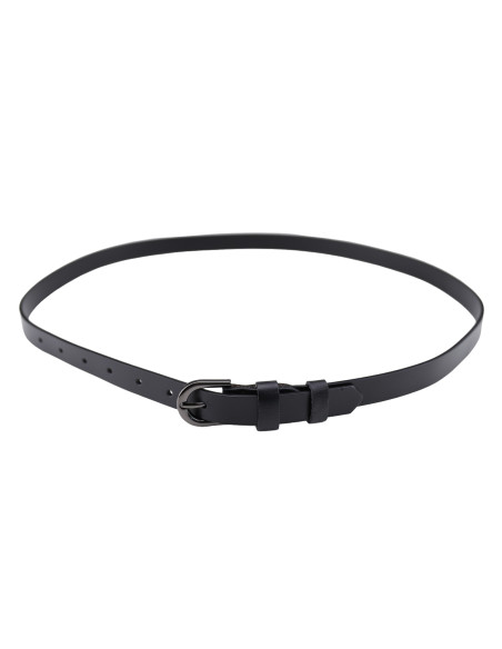 Curea Dama Piele Naturala neagra ingusta