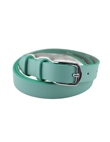 Curea Dama din Piele Naturala 1,8 cm verde marin