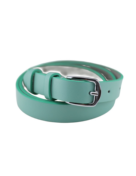 Curea Dama din Piele Naturala 1,8 cm verde marin