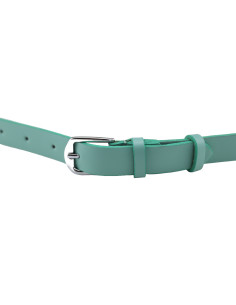 Curea Dama din Piele Naturala 1,8 cm verde marin 2