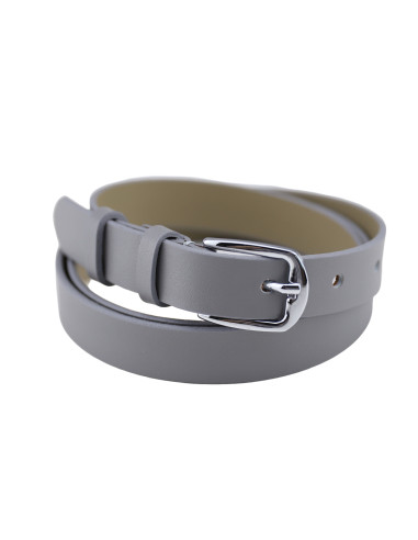 Curea Dama din Piele Naturala 1,8 cm gri