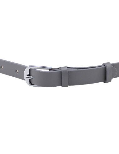 Curea Dama din Piele Naturala 1,8 cm gri
