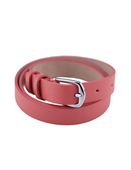 Curea Dama din Piele Naturala 1,8 cm corai