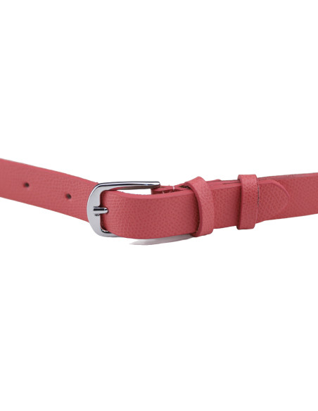 Curea Dama din Piele Naturala 1,8 cm corai