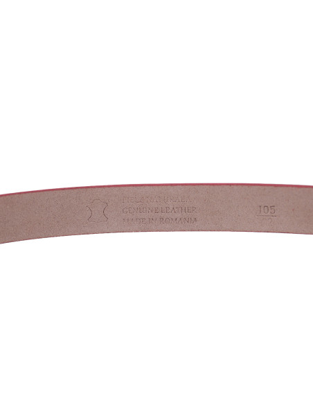Curea Dama din Piele Naturala 1,8 cm corai