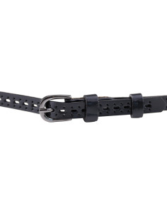 Curea Dama Piele Naturala perforat negru 2