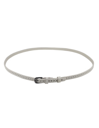Curea Dama Piele Naturala perforat crem