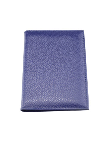 Port Card Piele Naturala B09 bleumarin