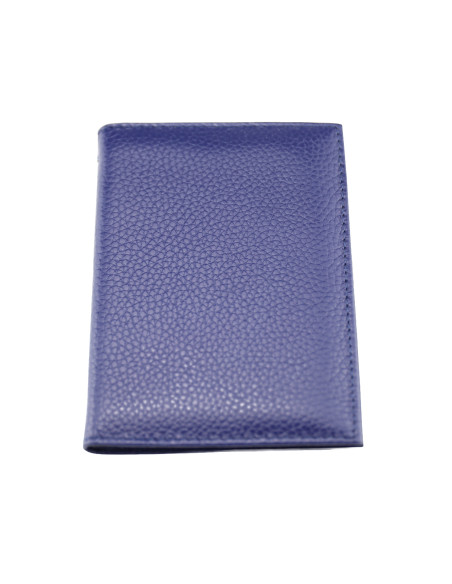 Port Card Piele Naturala B09 bleumarin