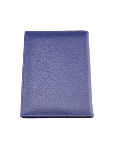 Port Card Piele Naturala B09 bleumarin