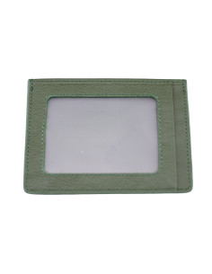 Port Card Piele Naturala B10 verde kaki 2