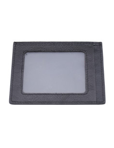 Port Card Piele Naturala B10 negru 2