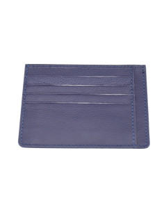 Port Card Piele Naturala B10 bleumarin