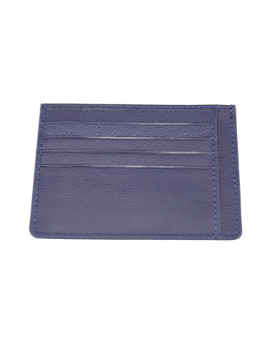 Port Card Piele Naturala B10 bleumarin